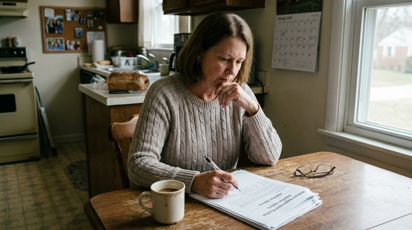 Editorial photograph illustrating: Reviewing Medicare Supplements and Health Insurance