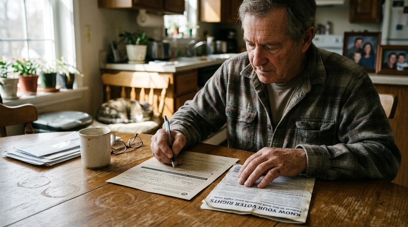Editorial photograph illustrating: 1. The Federal 30-Day Limit Protects Your Right to Vote
