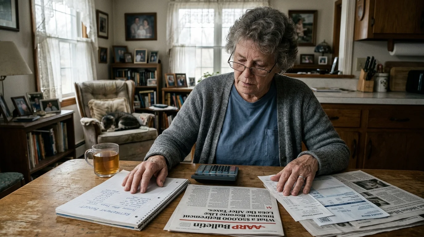 Editorial photograph illustrating: Building a Realistic $50,000 Retirement Budget