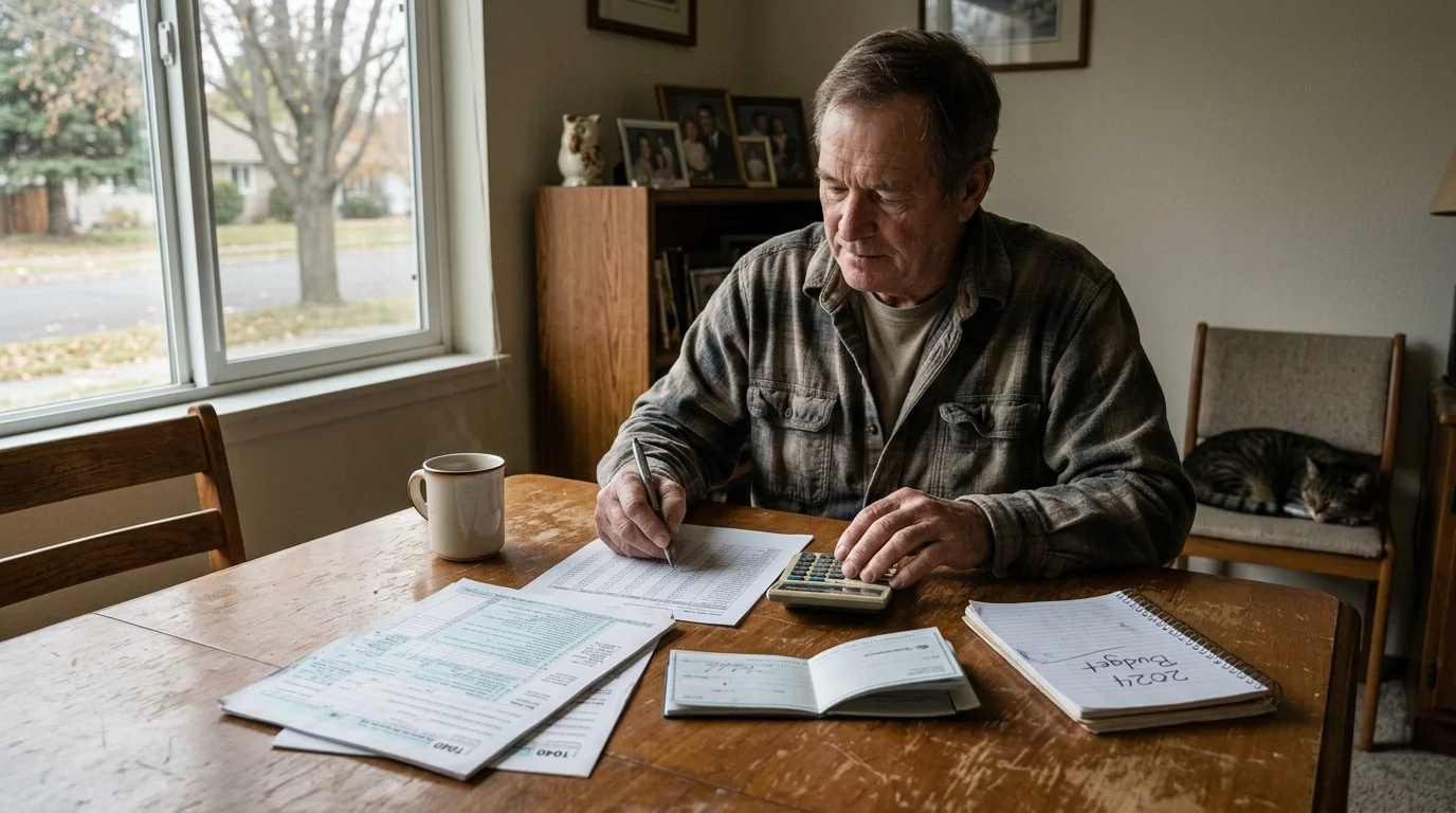 Editorial photograph illustrating: The Anatomy of a $50,000 Retirement Income: Three Real-World Scenarios